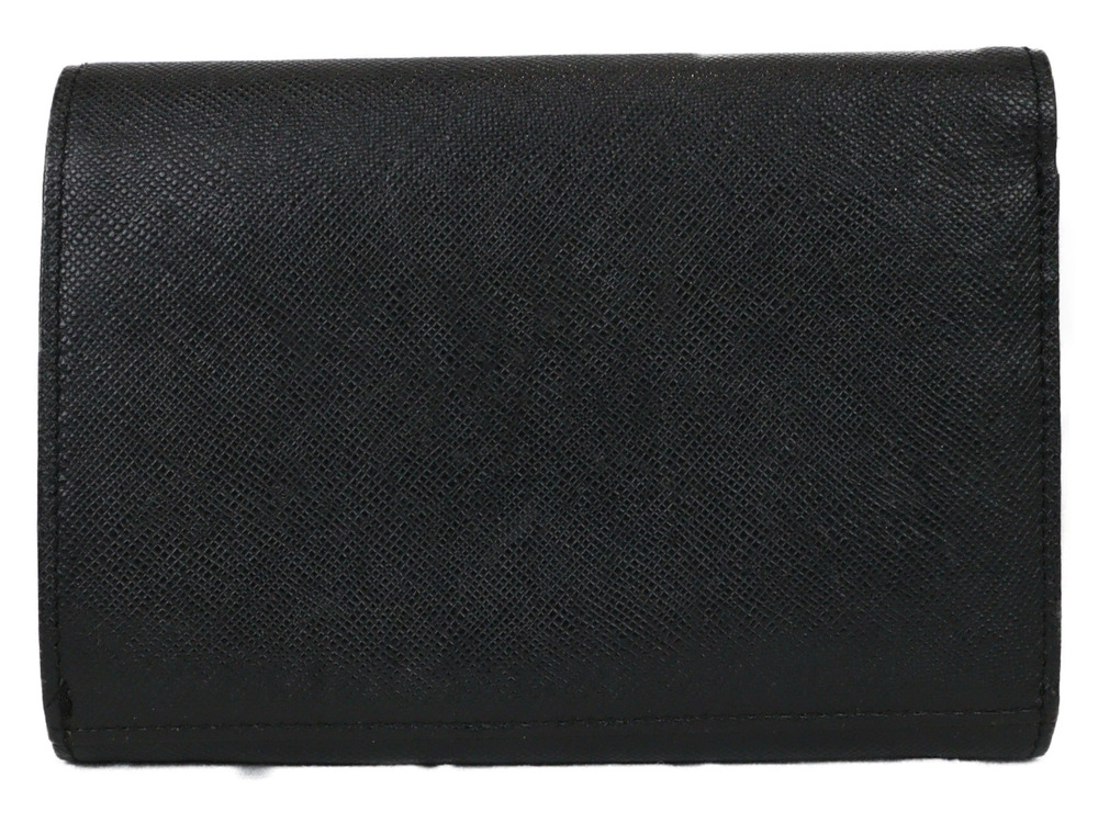 Burberry leather bi black wallet fold